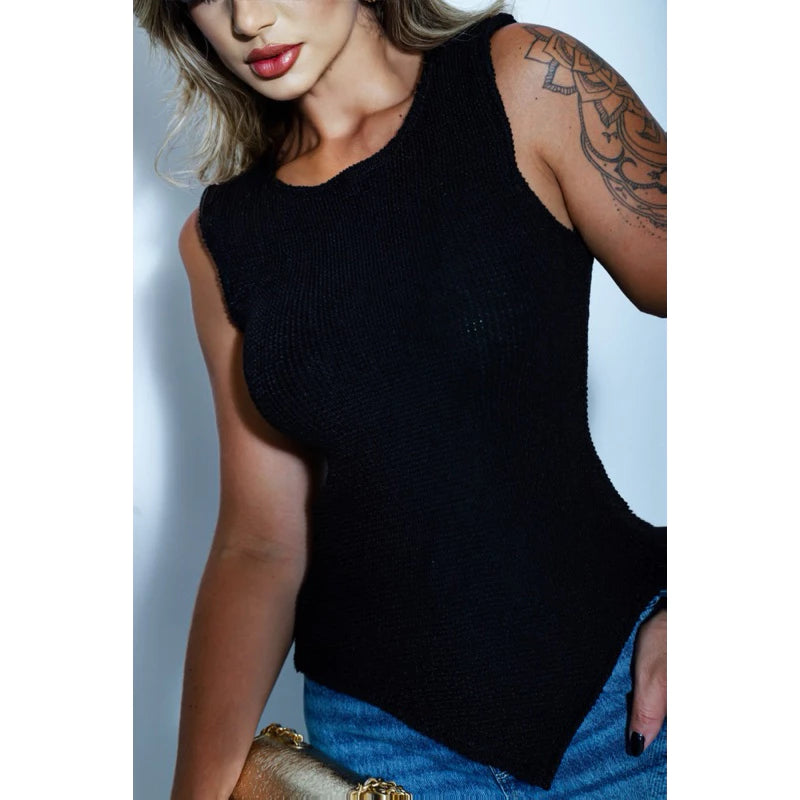 Blusa Regata Bico Assimétrica